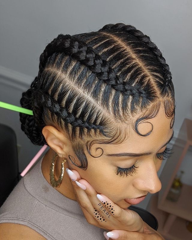 Feed In Stitch Cornrow Braids