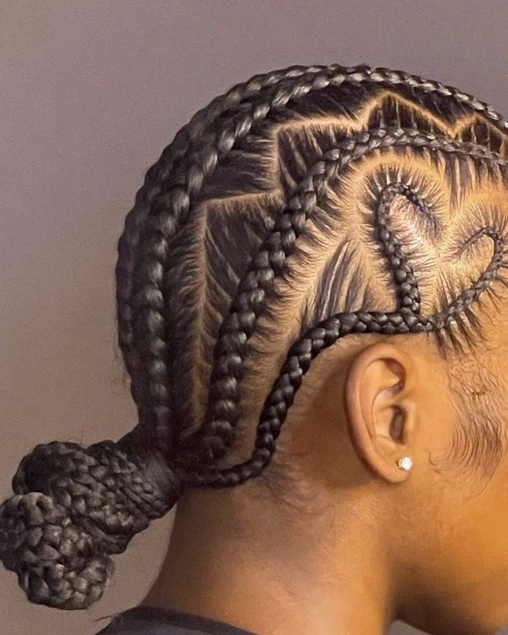 Cornrow zigzag