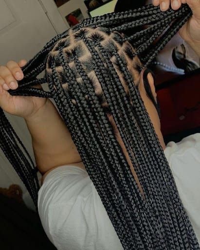 Pineapple box braid