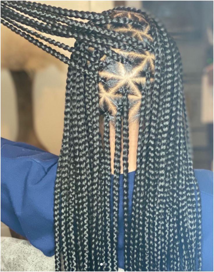 Triangle Knotless box braid