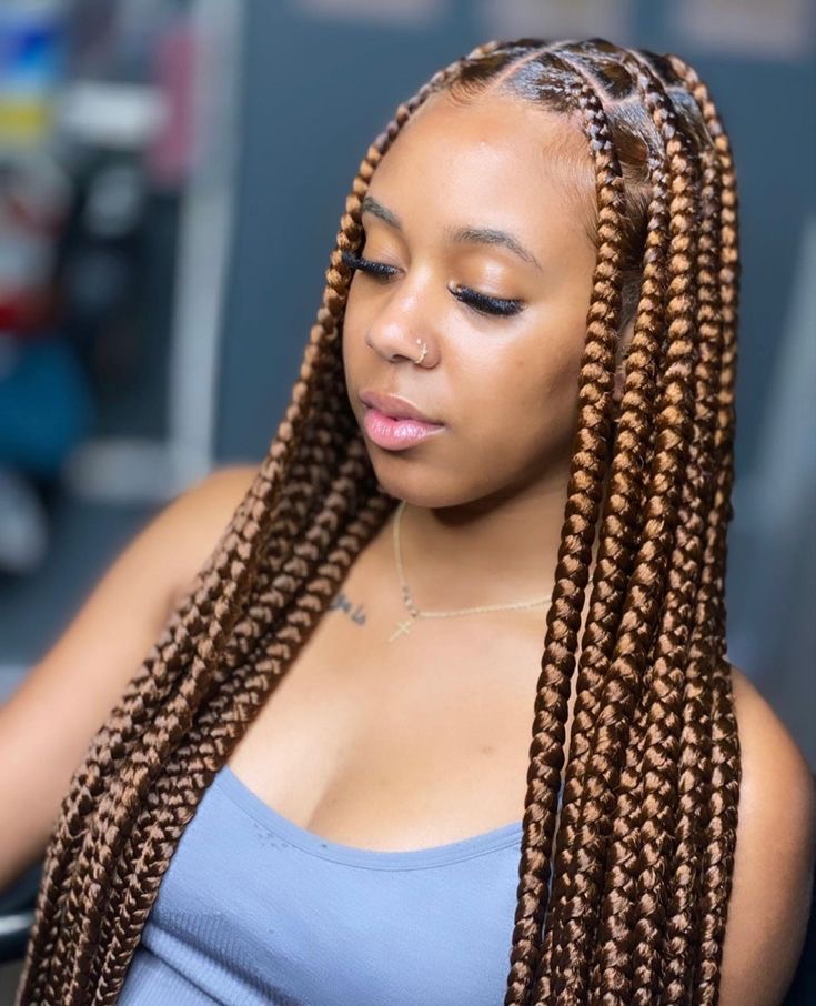 Ombre box braid